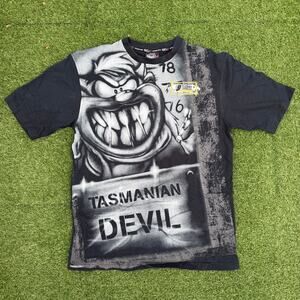 Lot29 Tasmanian Devil Black Vintage Y2K Tee Shirt